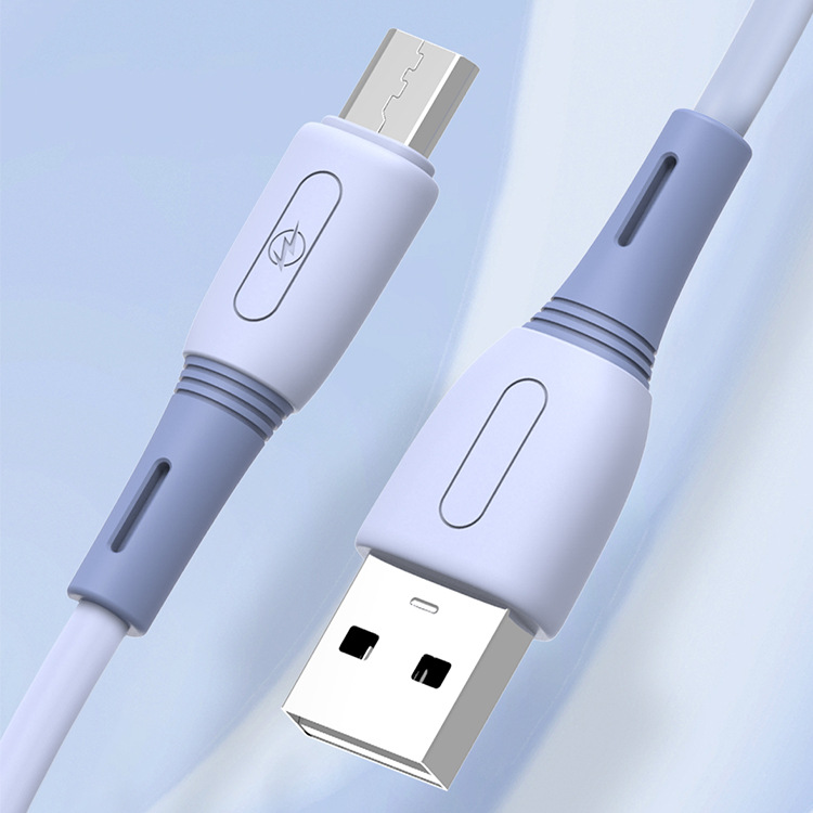 Liquid Silicon USB Cable for Mobile Phone